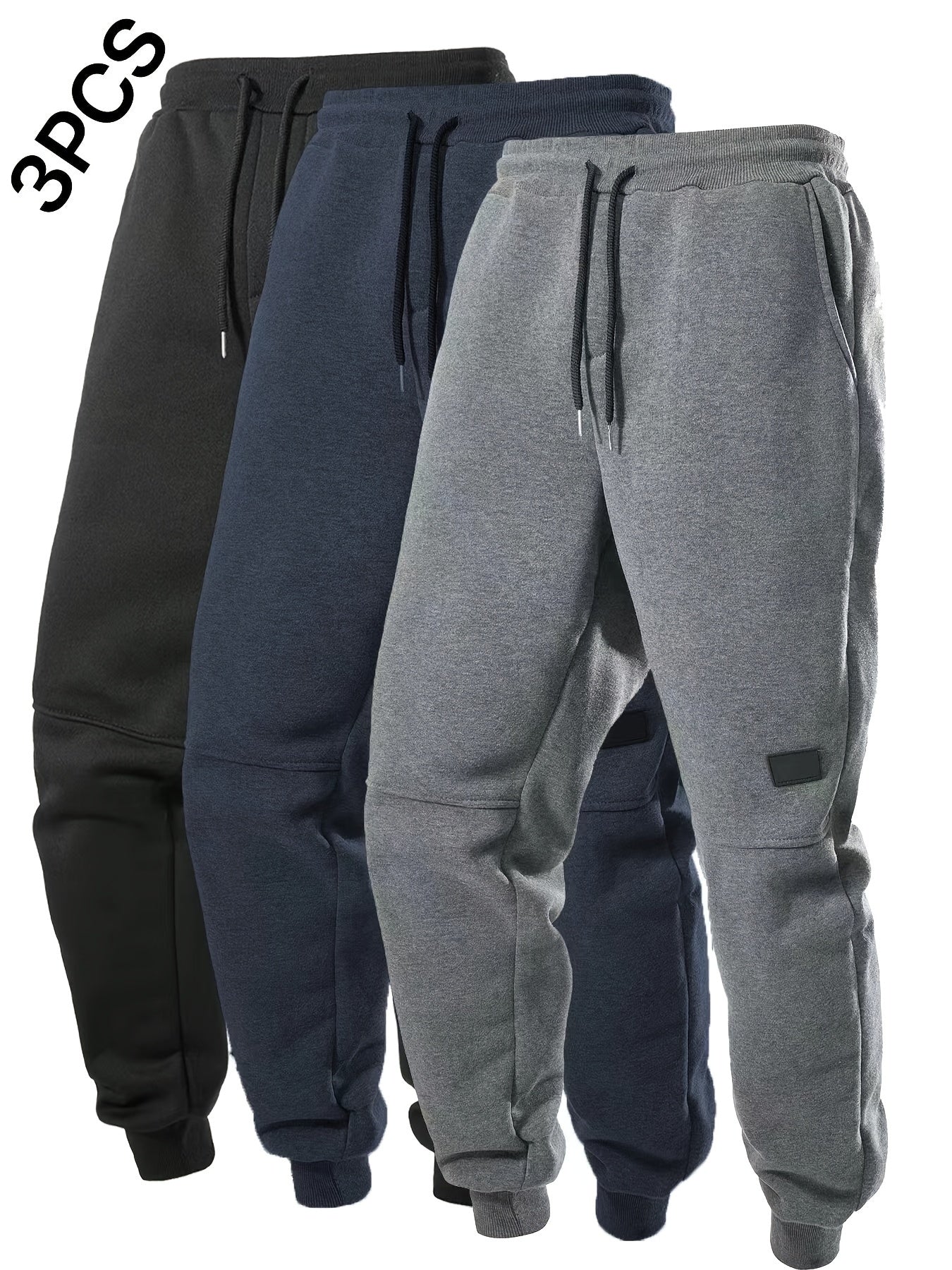 3pcs Men's Sweatpants