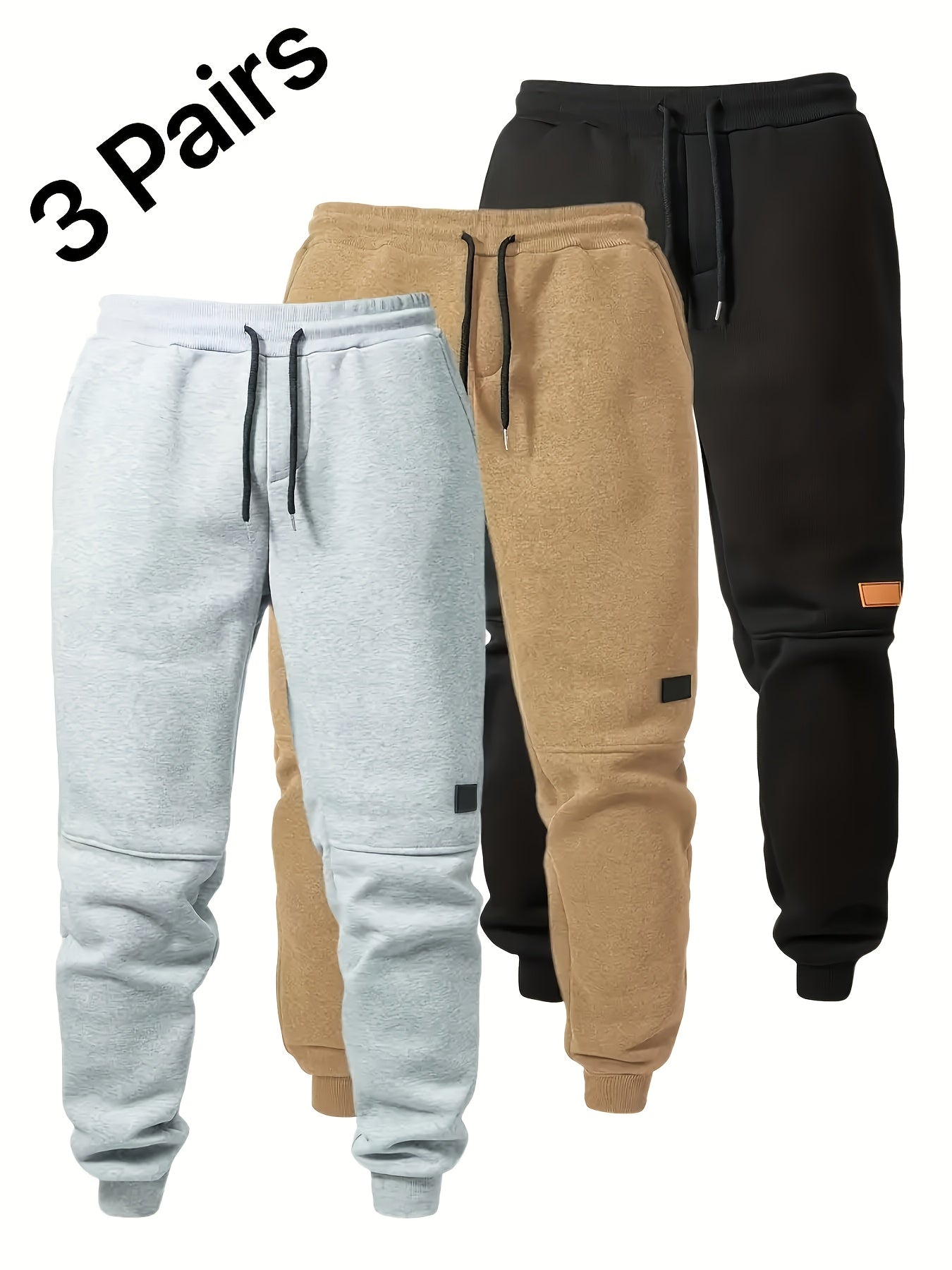 3pcs Men's Sweatpants