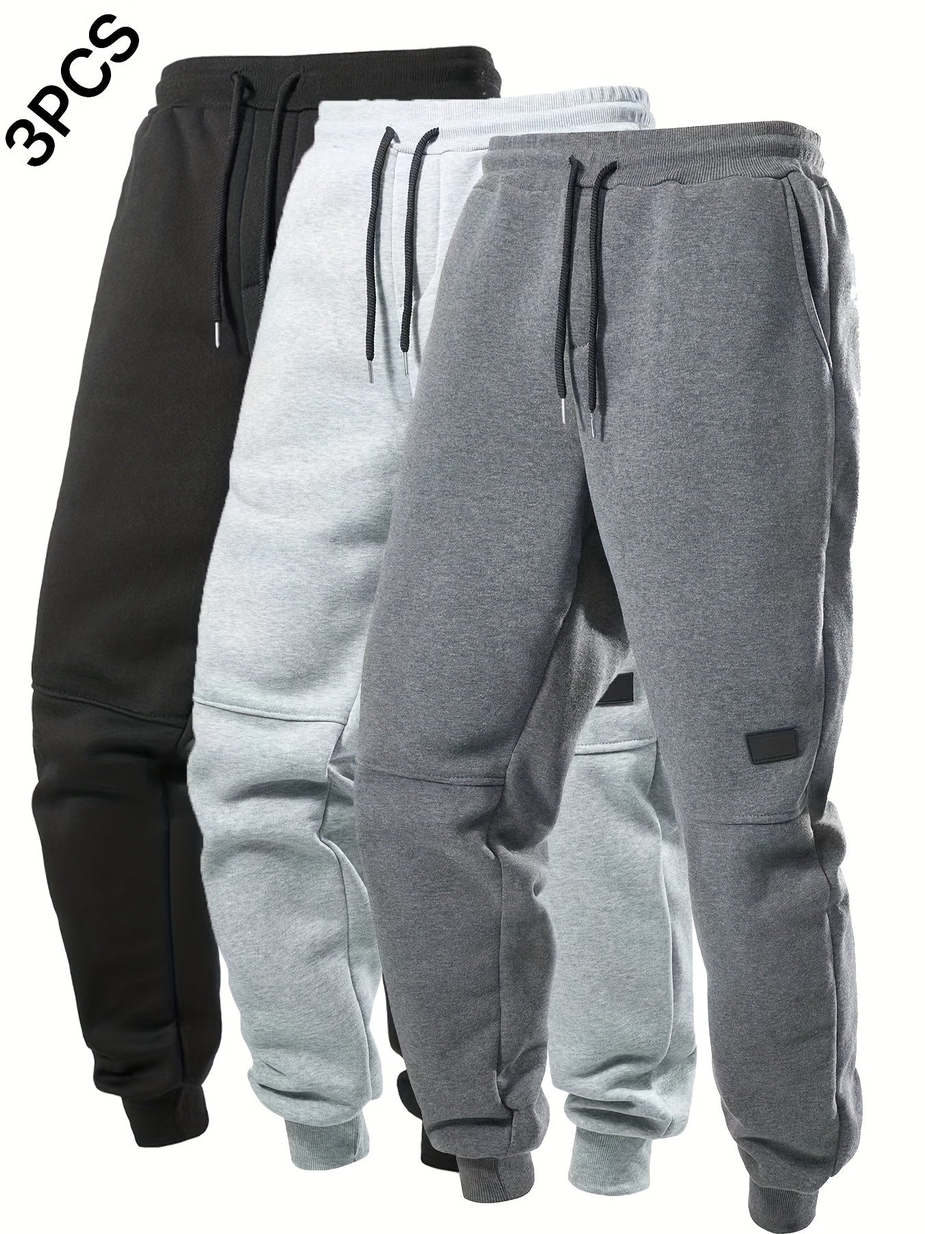 3pcs Men's Sweatpants